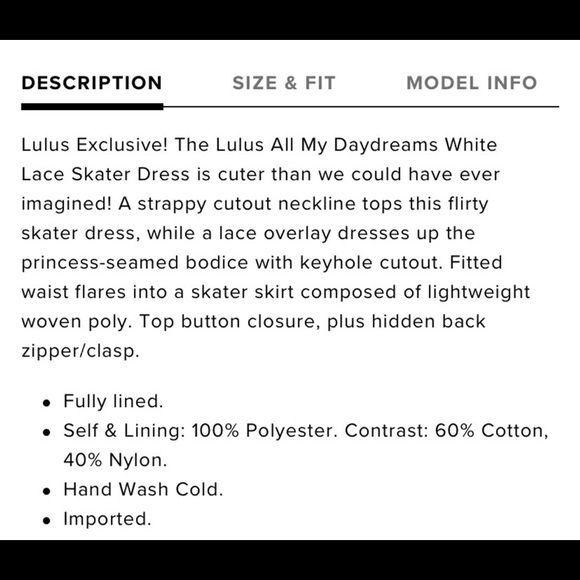 “all my daydreams” by lulu’s. Brand new. Small - Picture 5 of 6